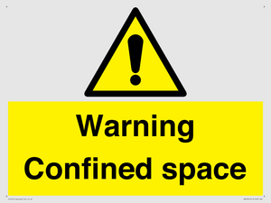 Warning Confined space
